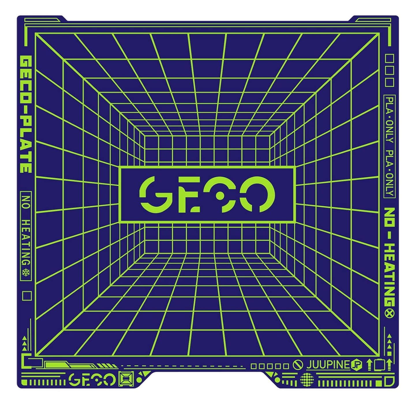 Geco PLA Plate No Heating for Bambu Lab P2S/A1/X1/X1C/P1P/P1S