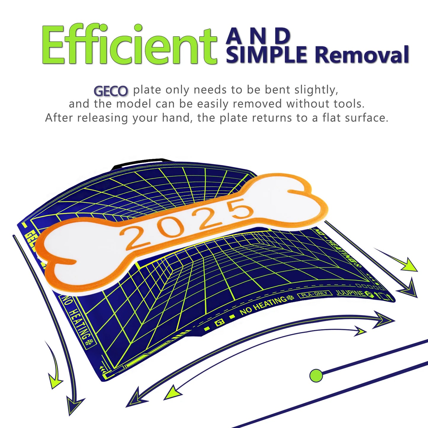 Geco PLA Plate No Heating for Elegoo Centauri Carbon 260X276MM