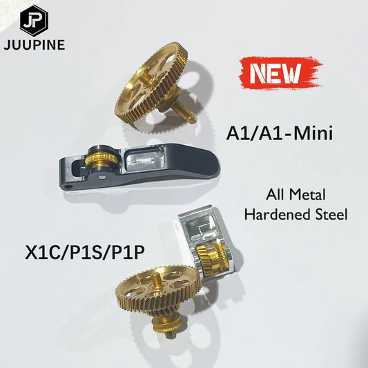 for Bambu Lab A1 Extruder Metal Gears P1s Upgrade Accessories X1c Extruder Gear Parts All Metal Wear Resistance Smoother Claw