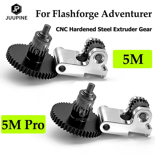 CNC Nano-Coated Hardened Steel Extruder Gear for Flashforge AD5M/5M Pro
