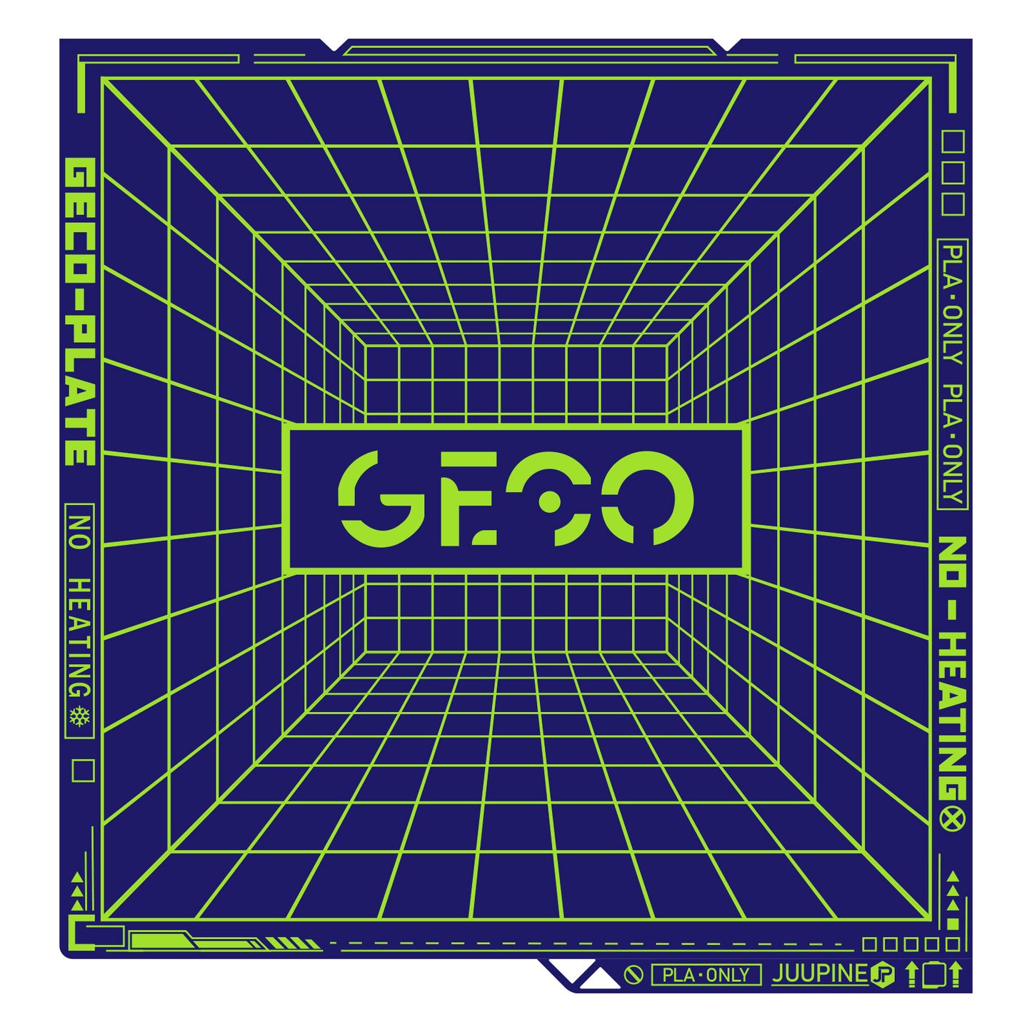 Geco PLA Plate No Heating for Anycubic Kobra S1 264x276MM