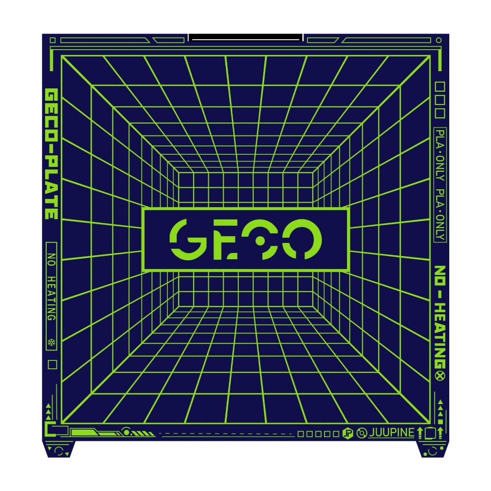 Geco PLA Plate No Heating for Creality K2 Plus 370x370MM