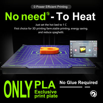 Geco PLA Plate No Heating for Flashforge Ad5m 3d Printer 235x235 MM