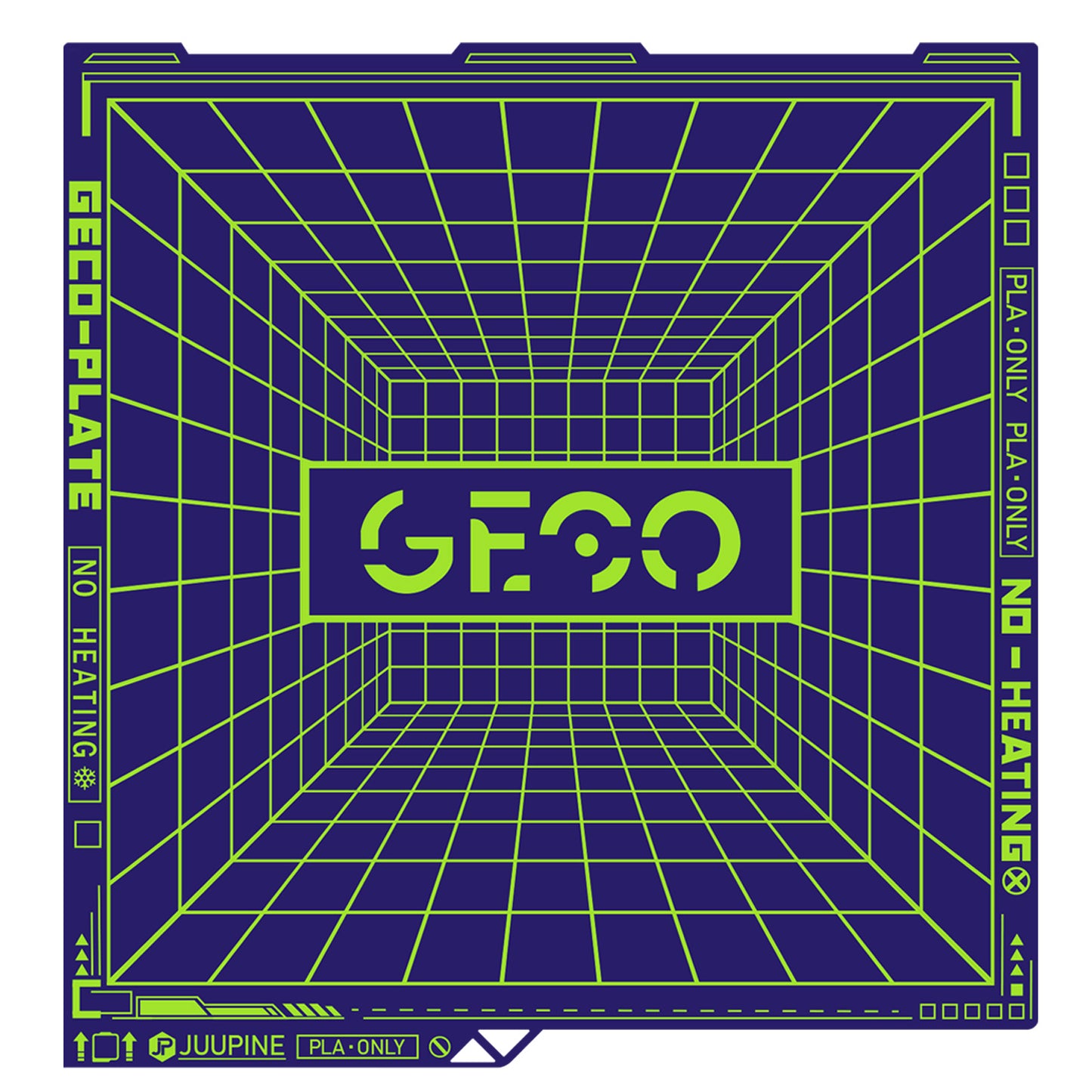 Geco PLA Plate No Heating for Anycubic Kobra S1 264x276MM