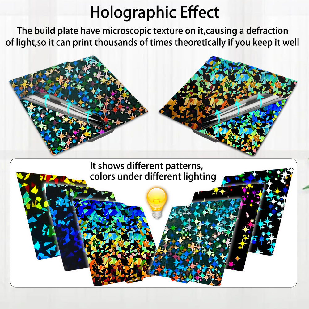 Upgraded Flake+Galaxy H1H Build Plate for Bambu Lab A1 X1 X1C X1E P1P P1S P2S