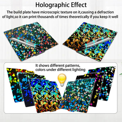 Upgraded Flake+Galaxy H1H Build Plate for Bambu Lab A1 X1 X1C X1E P1P P1S P2S