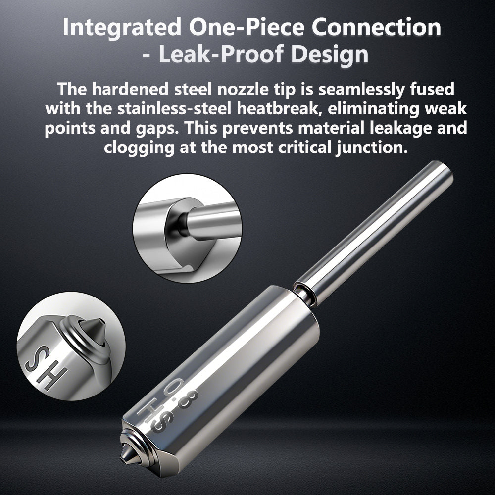 One-piece Hardened Steel Nozzle for Anycubic Kobra S1 Max 3d Printer