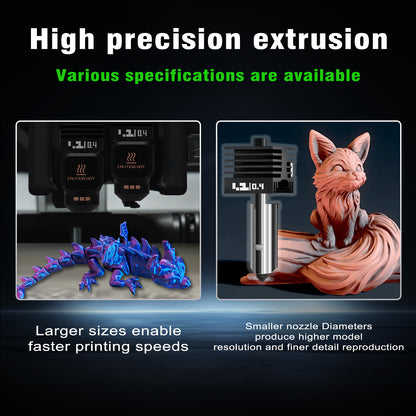 High Hardness&Precision Hotend for Bambu Lab P2S/H2D/H2S/H2C 3d Printer