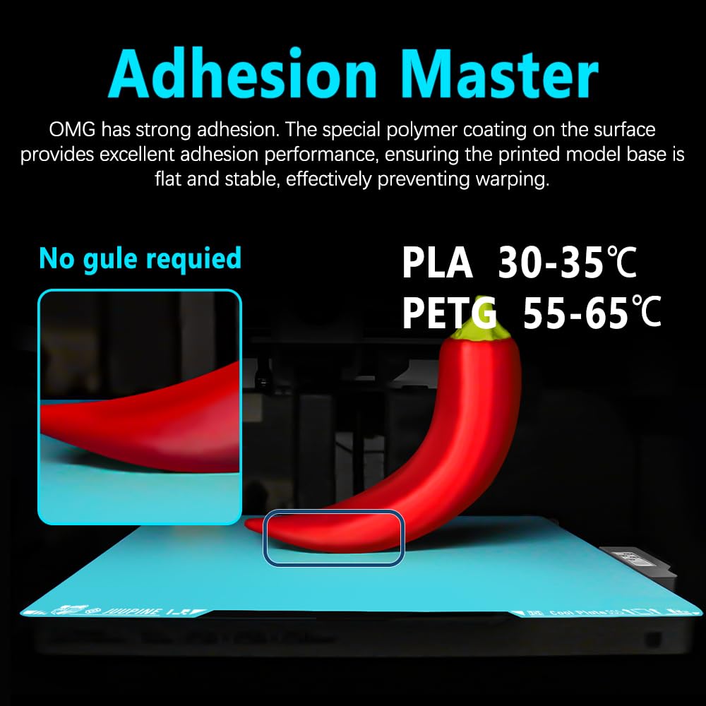 OMG Cold Plate for Bambu Lab H2D/H2S 3d Printer 355x346 MM