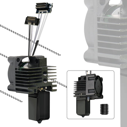 All-in-one Fully Assembled Hotend with Cooling Fan for Bambu Lab P1 Series