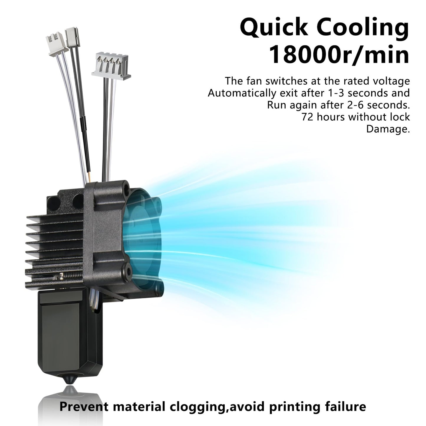 Complete Hotend Assembly with Nozzle Kit for Bambu Lab X1/X1C