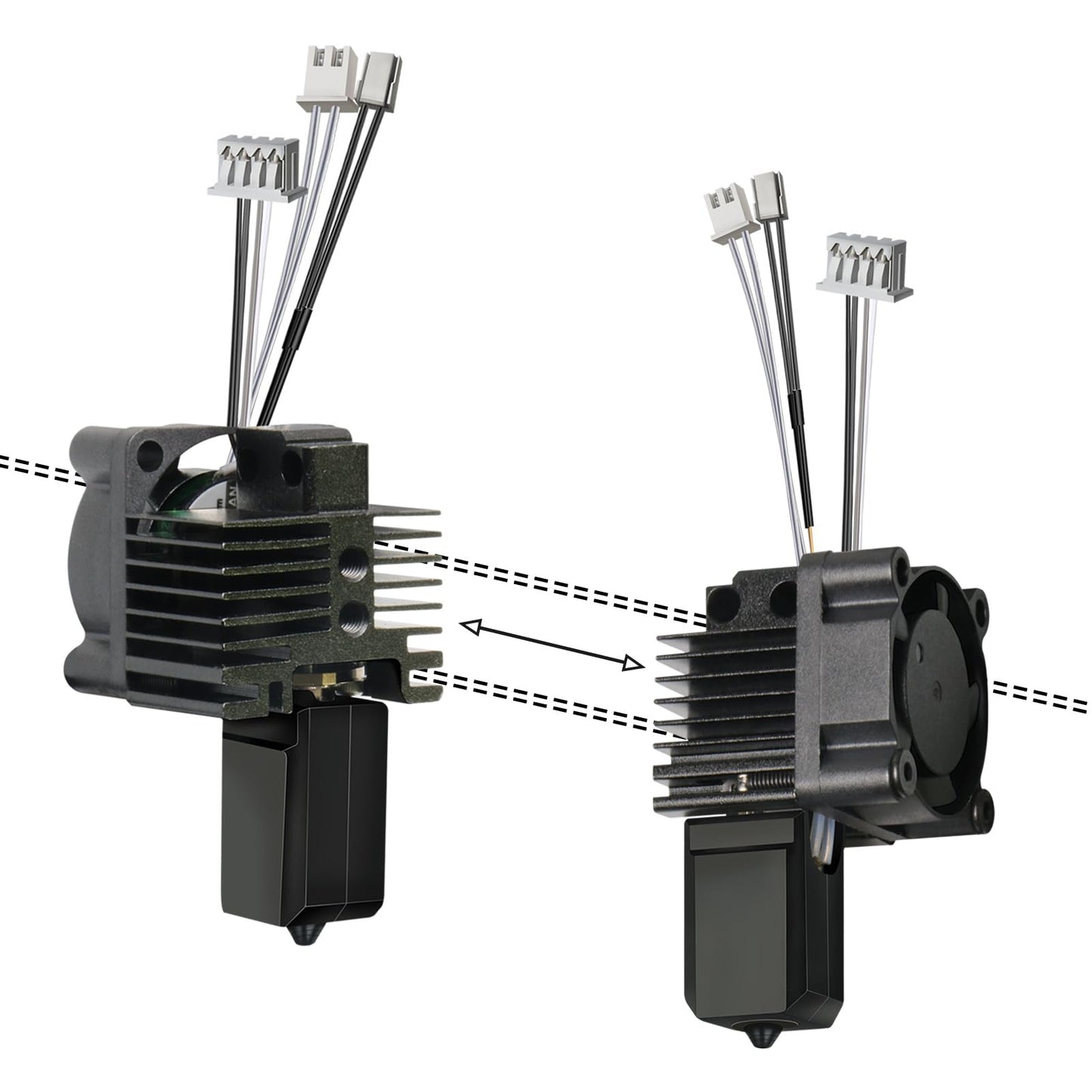 Complete Hotend Assembly with Nozzle Kit for Bambu Lab X1/X1C