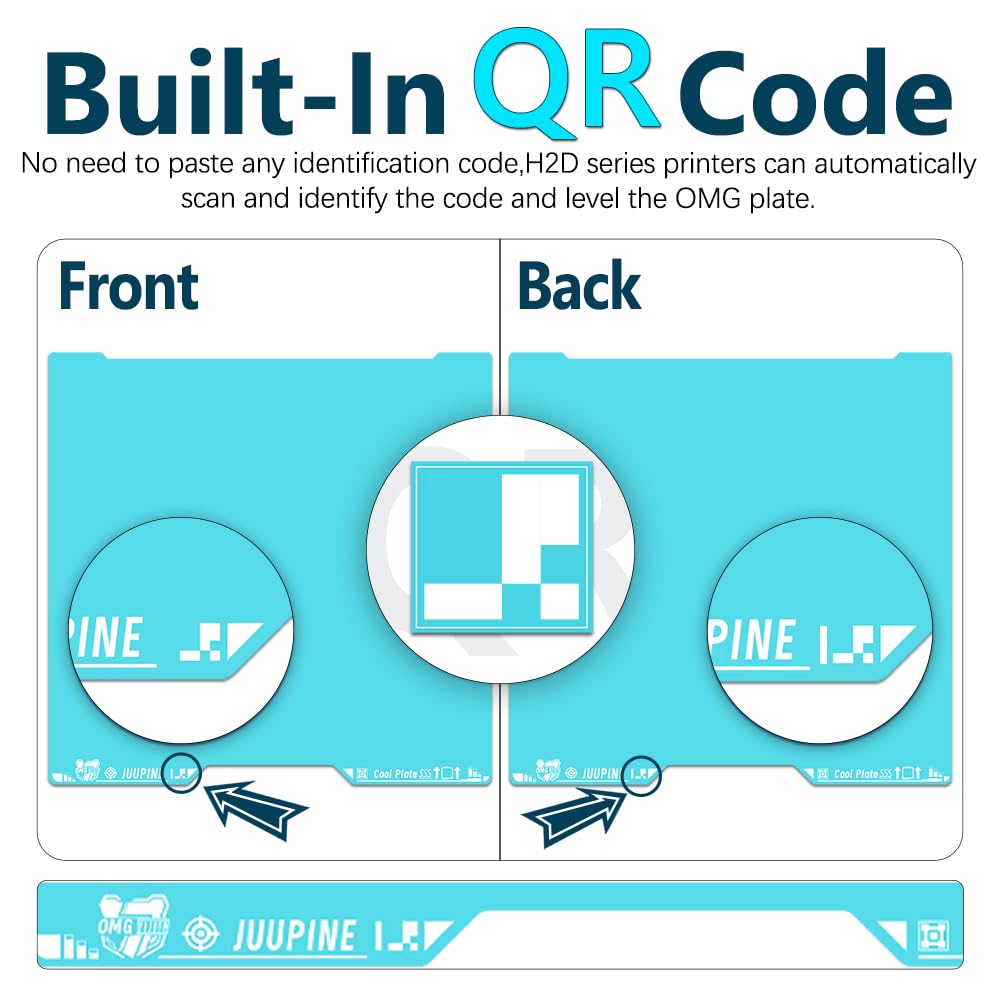 OMG Cold Plate for Bambu Lab H2D/H2S 3d Printer 355x346 MM