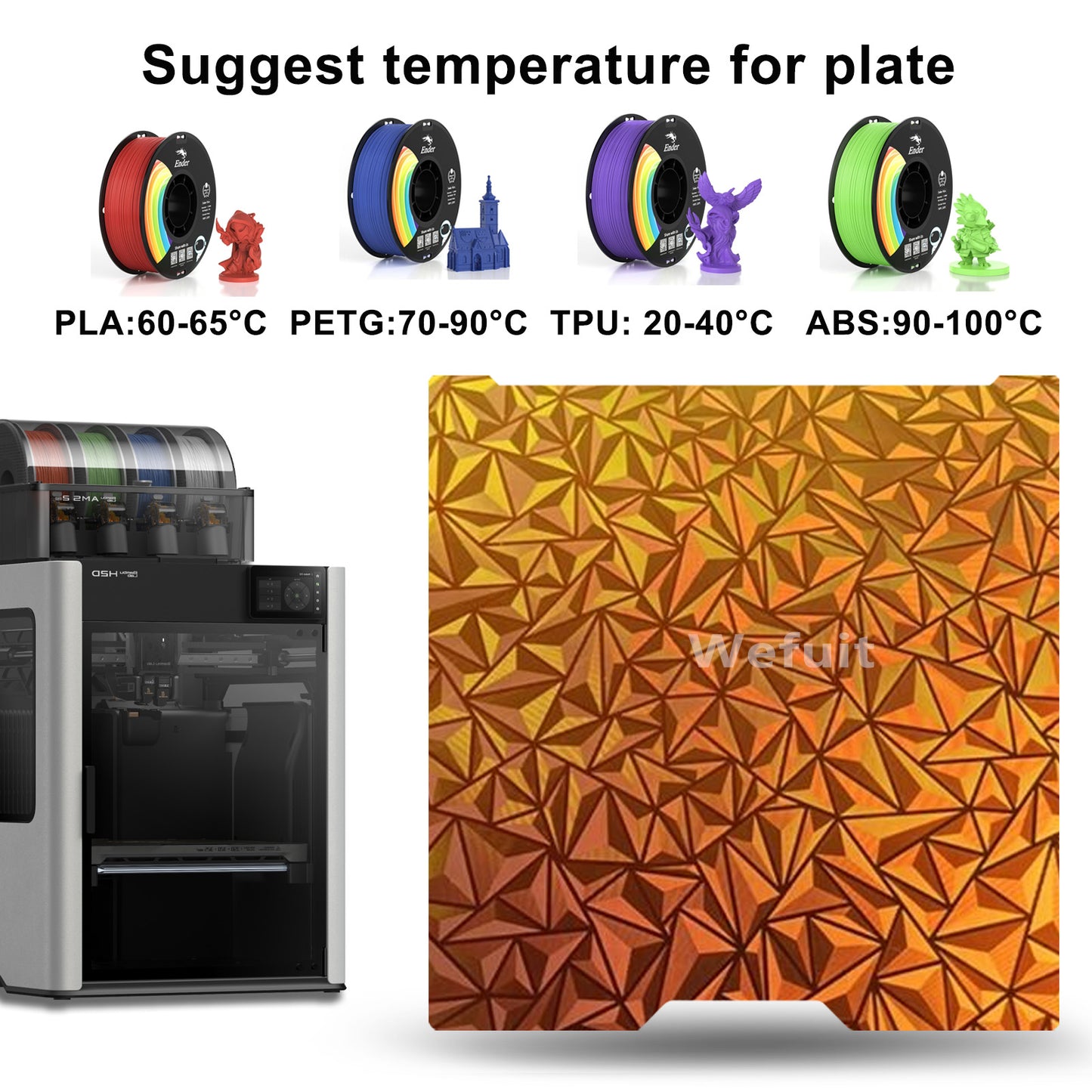 Chameleon PEO+Starry PEY Build Plate  for Bambu Lab H2D/H2D