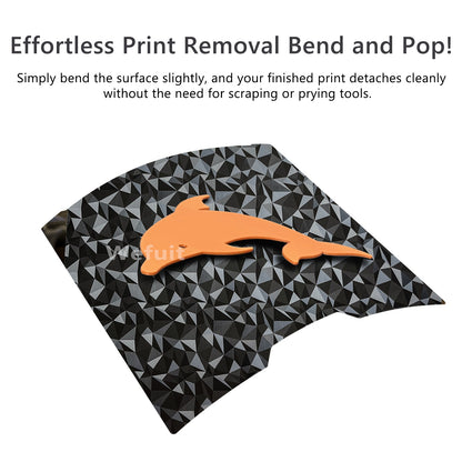 PEO PET Build Plate for Bambu Lab H2D/H2S 3D Printer 355x346 MM