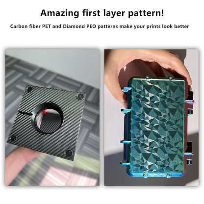 PEO PET Build Plate for Bambu Lab H2D/H2S 3D Printer 355x346 MM