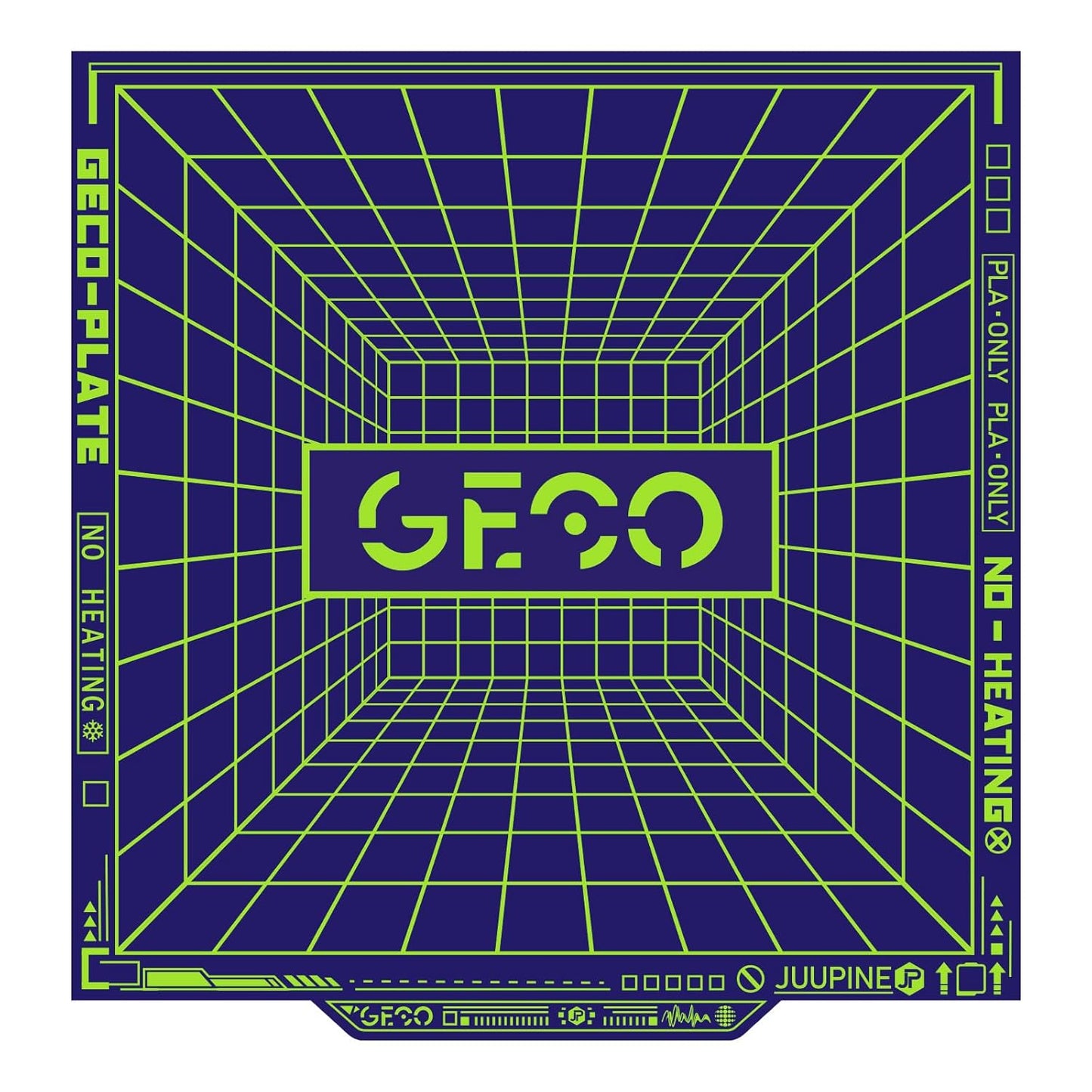 Geco PLA Plate No Heating for Flashforge Ad5m 3d Printer 235x235 MM