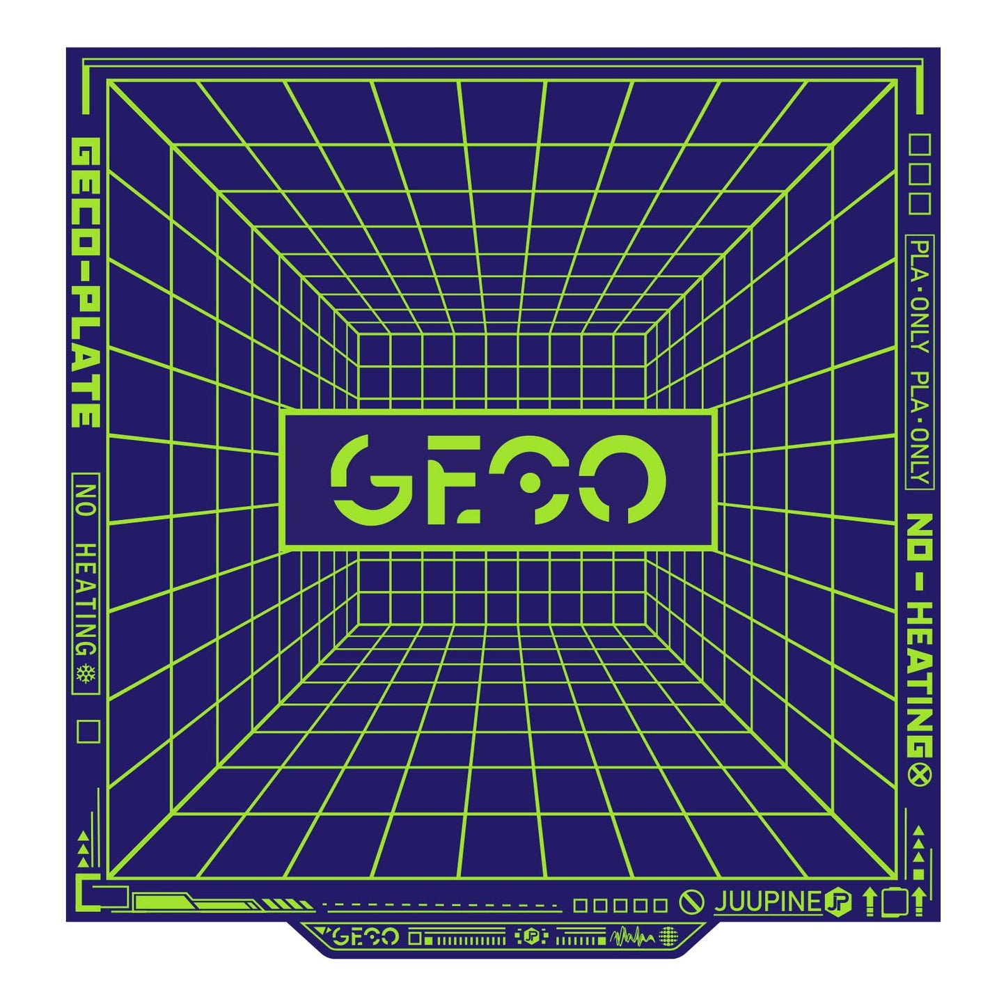 Geco PLA Plate No Heating for Bambu Lab A1 Mini 184x184MM