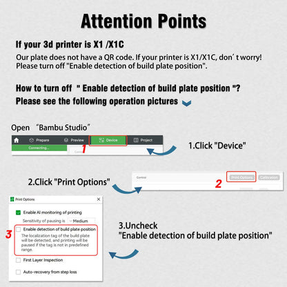 PEO PET Build Plate for Bambu Lab P2S/X1/X1C/X1E/P1P/P1S/A1 3d Printer