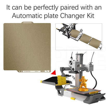 Thickened Design Textured PEI Build Plate with QR Code for Bambu Lab P2S/A1/X1/X1C/P1P/P1S