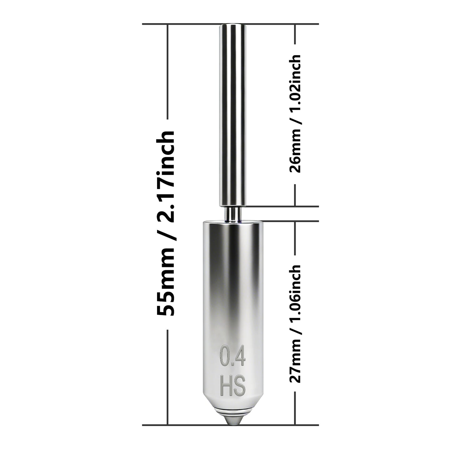 One-piece Hardened Steel Nozzle for Anycubic Kobra S1 Max 3d Printer