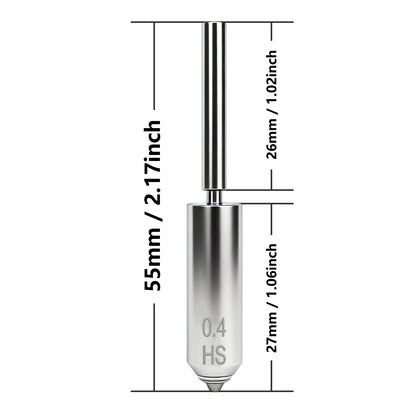 One-piece Hardened Steel Nozzle for Anycubic Kobra S1 Max 3d Printer