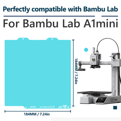 OMG Cold Plate for Bambu Lab A1 Mini 3d Printer 184x184 MM