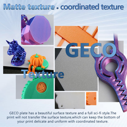 Geco PLA Plate No Heating for Flashforge Ad5m 3d Printer 235x235 MM