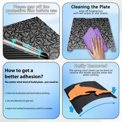 PEO PET Build Plate for Creality K2 Plus 3d Printer