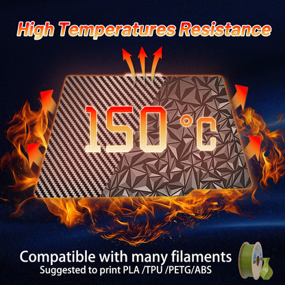 Big PEO PET Build Plate for Bambu Lab P2S/X1/X1C/X1E/P1P/P1S/A1