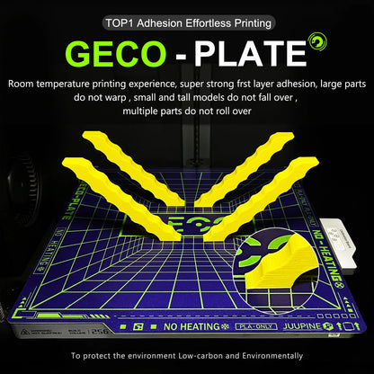 Geco PLA Plate No Heating for Elegoo Centauri Carbon 260X276MM