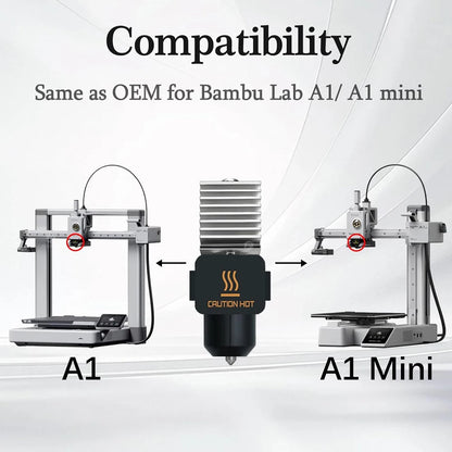 High-Quality Stainless Steel Hotend for Bambu Lab A1/A1 Mini