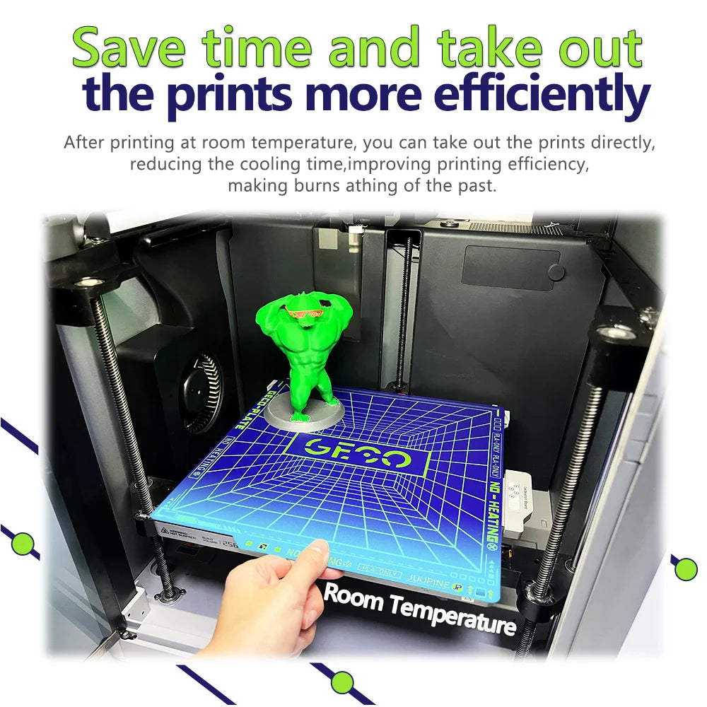 Geco PLA Plate No Heating for  Bambu Lab P2S/A1/X1/X1C/P1P/P1S