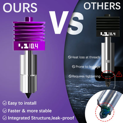 Upgraded Anti-Stick MPVD Coating Hotend for Bambu Lab P2S H2D H2S H2C 3d Printer