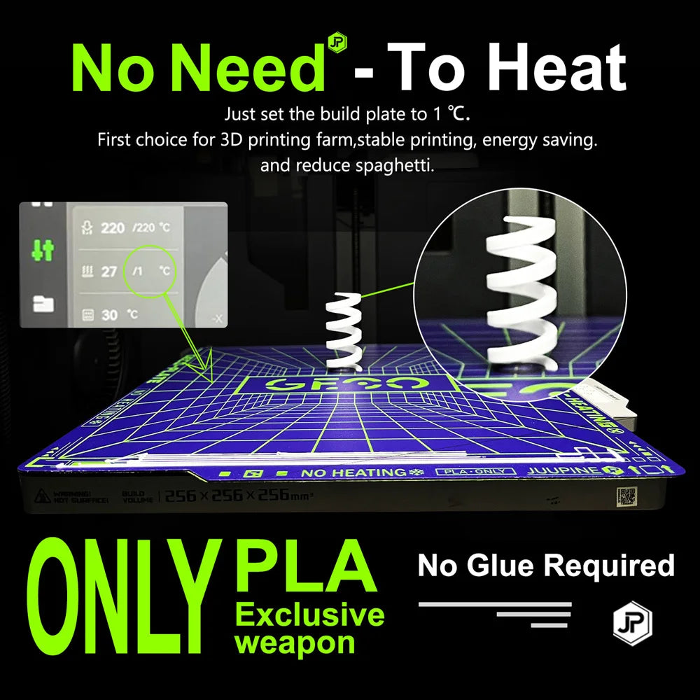 Geco PLA Plate No Heating for  Bambu Lab P2S/A1/X1/X1C/P1P/P1S