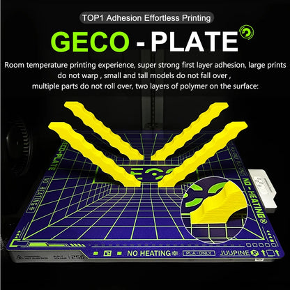 Geco PLA Plate No Heating for  Bambu Lab P2S/A1/X1/X1C/P1P/P1S