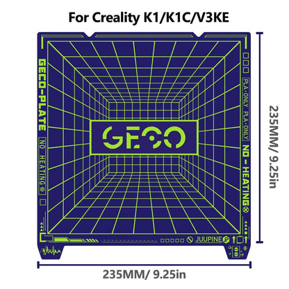 Geco PLA Plate No Heating for Bambu Lab H2D/H2S 355x346 MM