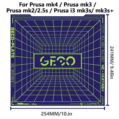 Geco PLA Plate No Heating for Bambu Lab H2D/H2S 355x346 MM