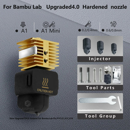 V3.0 Hardened Steel Nozzle Hotend for Bambu Lab A1/A1 Mini