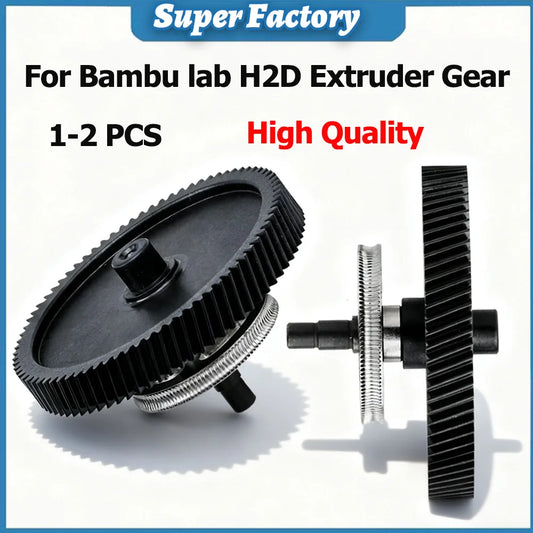 DLC Nano Coating Extruder Gear for Bambu Lab H2D
