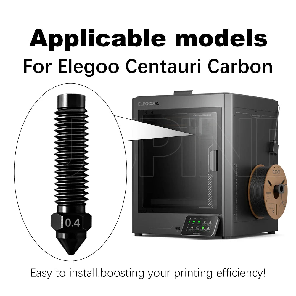 Hardened Steel Nozzle for Elegoo Centauri Carbon Nozzle