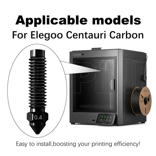 Hardened Steel Nozzle for Elegoo Centauri Carbon Nozzle