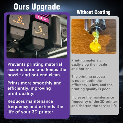 Upgraded Anti-Stick MPVD Coating Hotend for Bambu Lab P2S H2D H2S H2C 3d Printer
