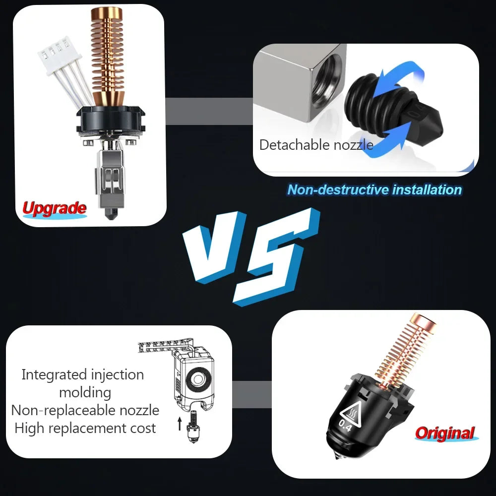 Upgraded Ceramic Heating Hotend For Flashforge Adventurer 5M / 5M Pro