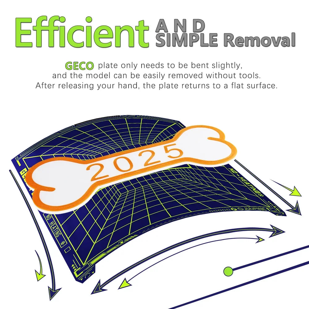 Geco PLA Plate No Heating for Creality K2 Plus 370x370MM