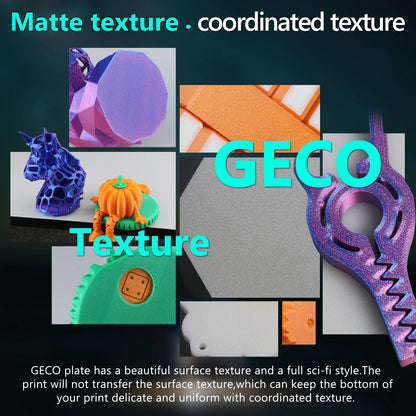 Geco PLA Plate No Heating for Bambu Lab H2D/H2S 355x346 MM