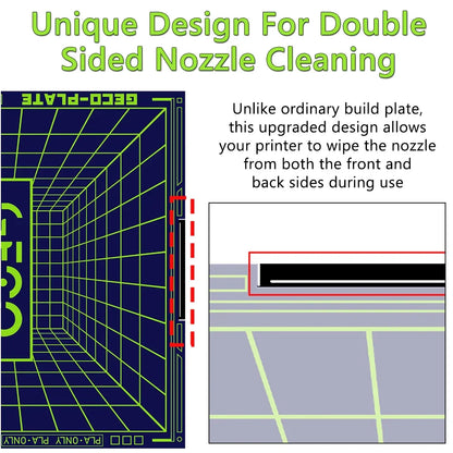 Geco PLA Plate No Heating for Creality K2 Plus 370x370MM