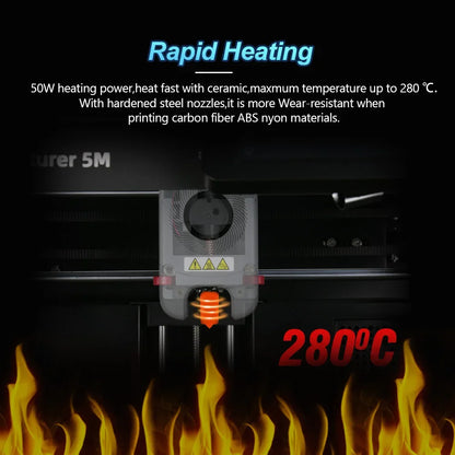 Upgraded Ceramic Heating Hotend For Flashforge Adventurer 5M / 5M Pro