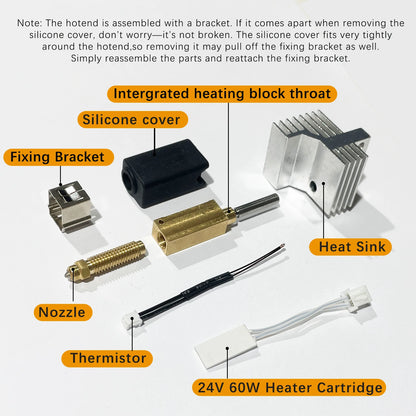 Upgraded Ceramic Heating Hotend for Elegoo Centauri Carbon 3d Printer
