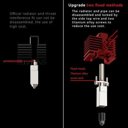 Upgrade V2.0 BiMetal Hotend For Bamb Lab X1/P1 Series